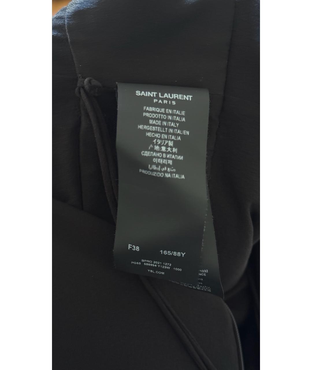 SAINT LAURENT Черное вечернее платье, фото 5