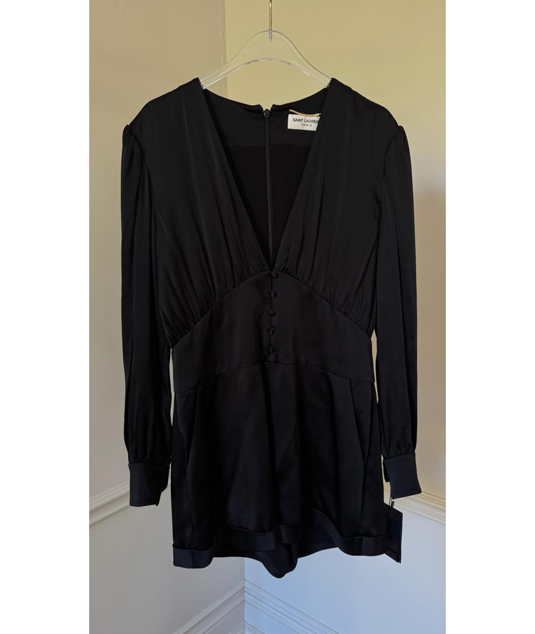 SAINT LAURENT Черное вечернее платье, фото 8