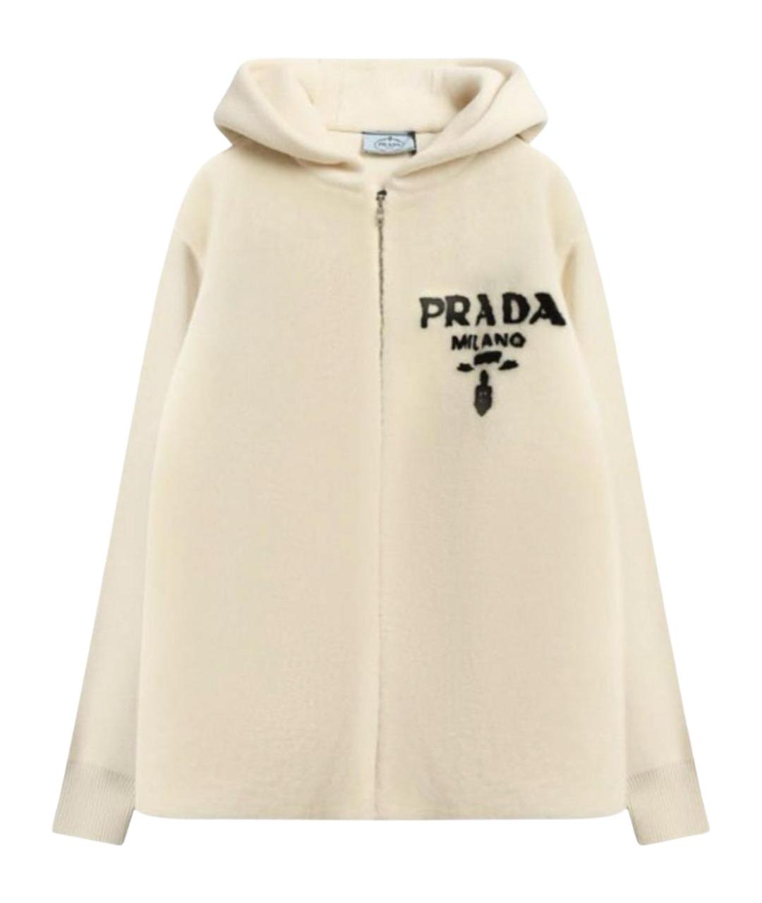 PRADA Бежевая шерстяная куртка, фото 1