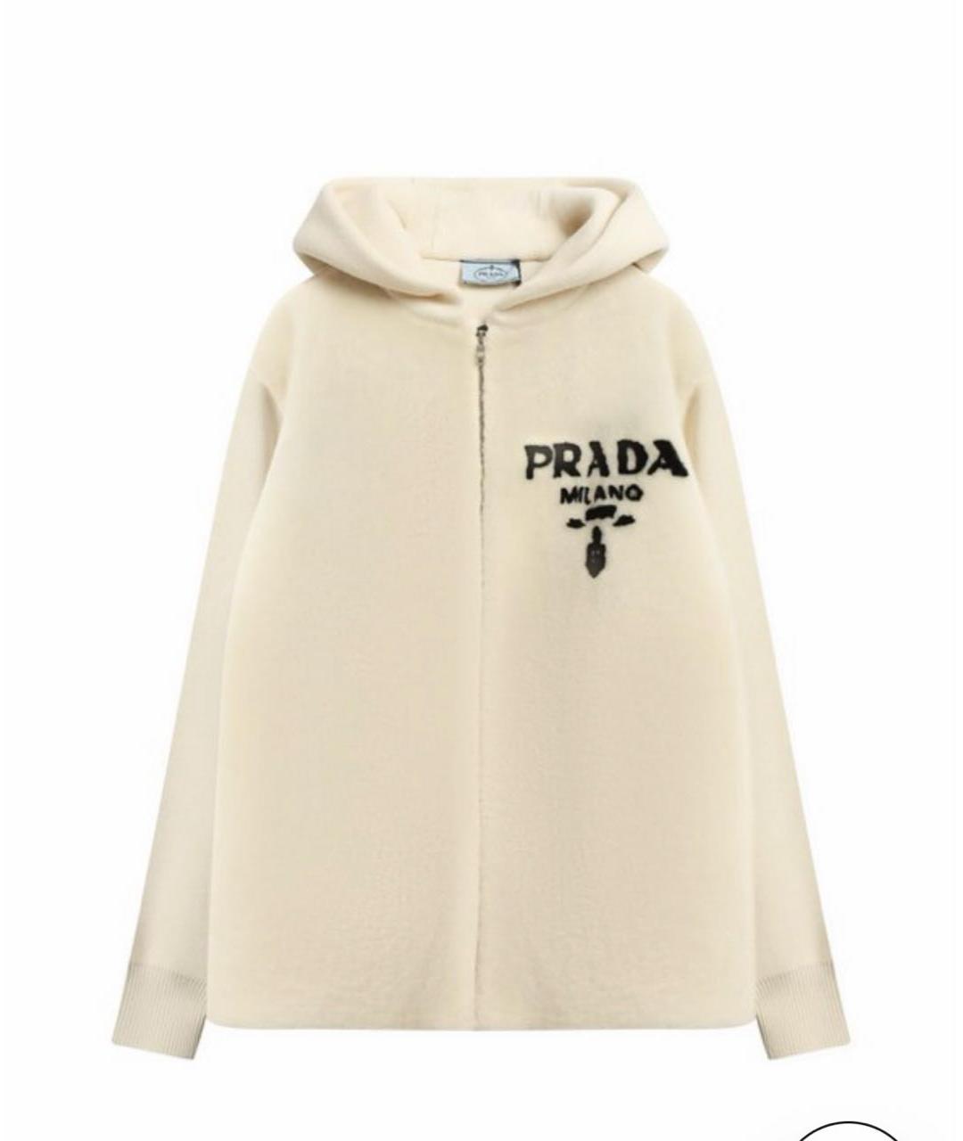 PRADA Бежевая шерстяная куртка, фото 9