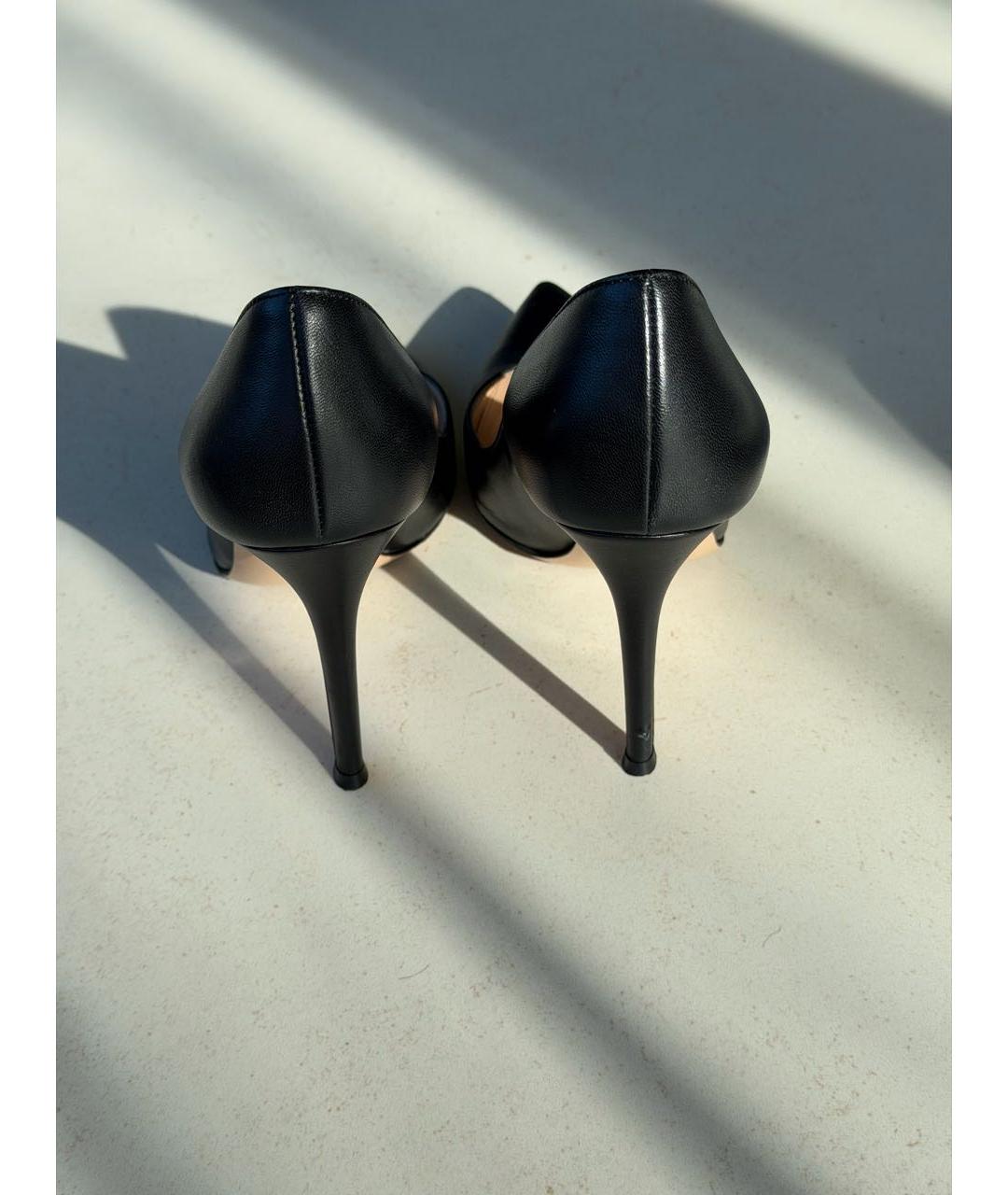 GIANVITO ROSSI Черные кожаные туфли, фото 6
