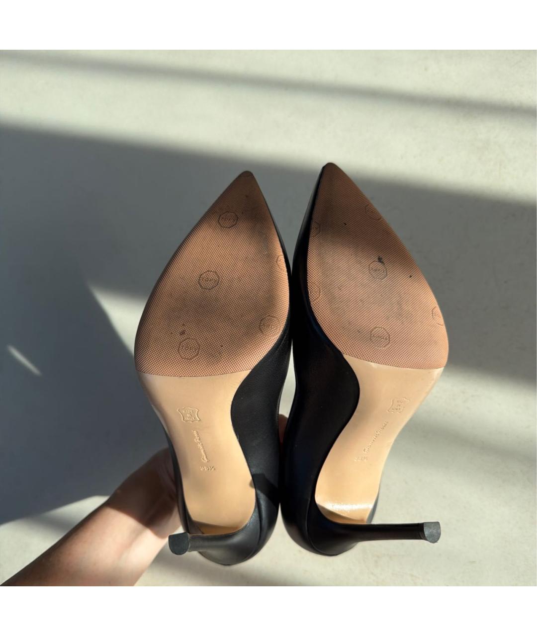 GIANVITO ROSSI Черные кожаные туфли, фото 7