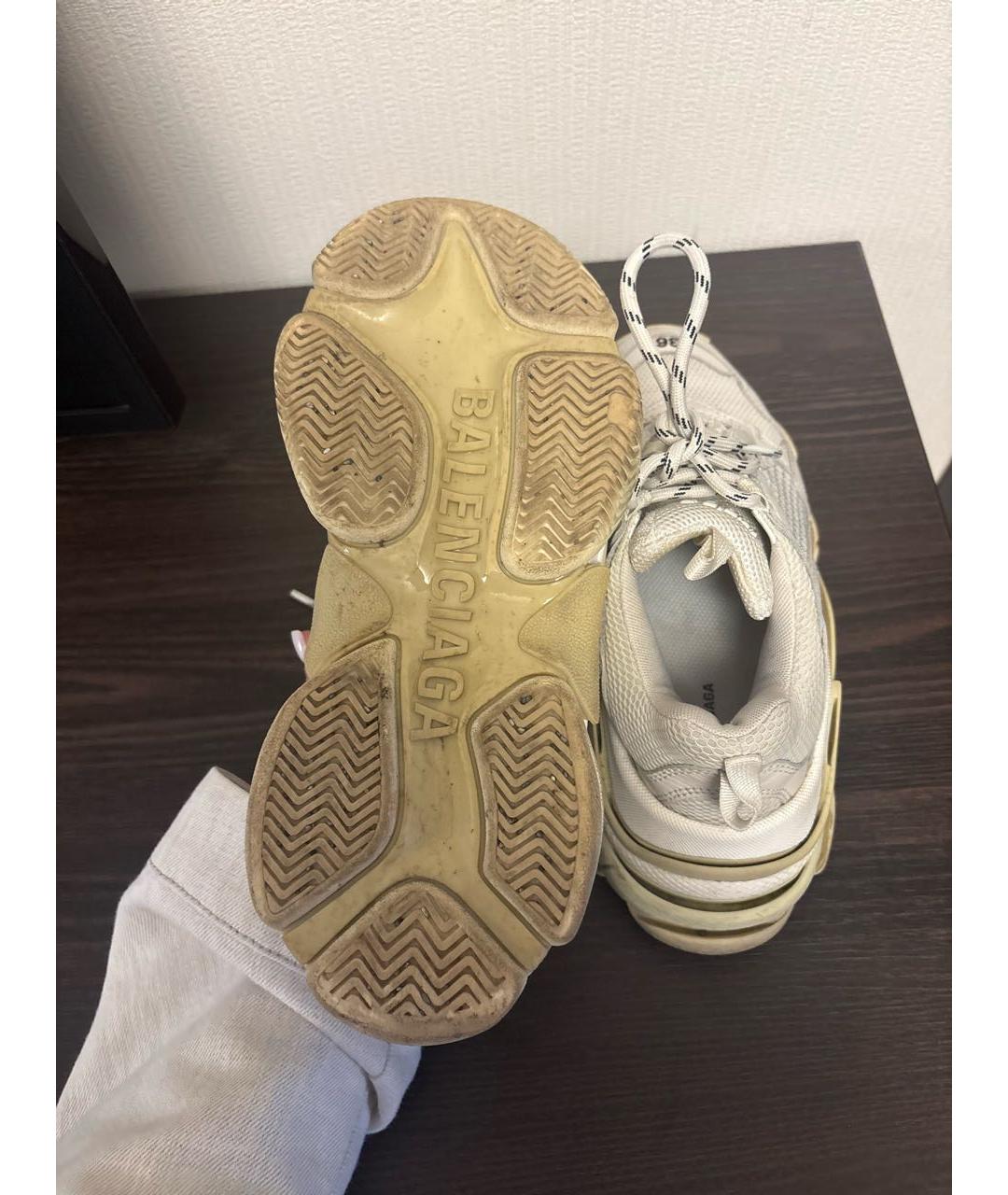 BALENCIAGA Белые кроссовки, фото 5