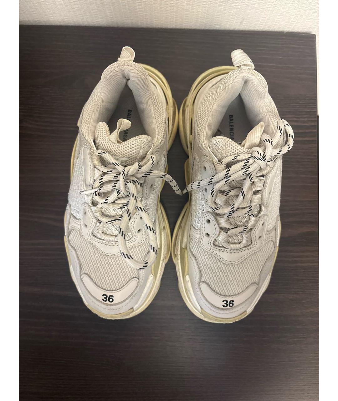 BALENCIAGA Белые кроссовки, фото 3