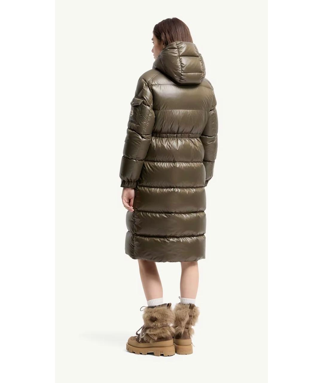 MONCLER Хаки пуховик, фото 5