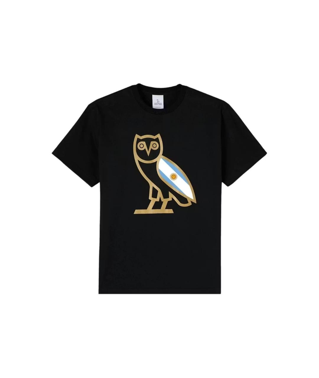 OVO by Drake Черная хлопковая футболка, фото 5