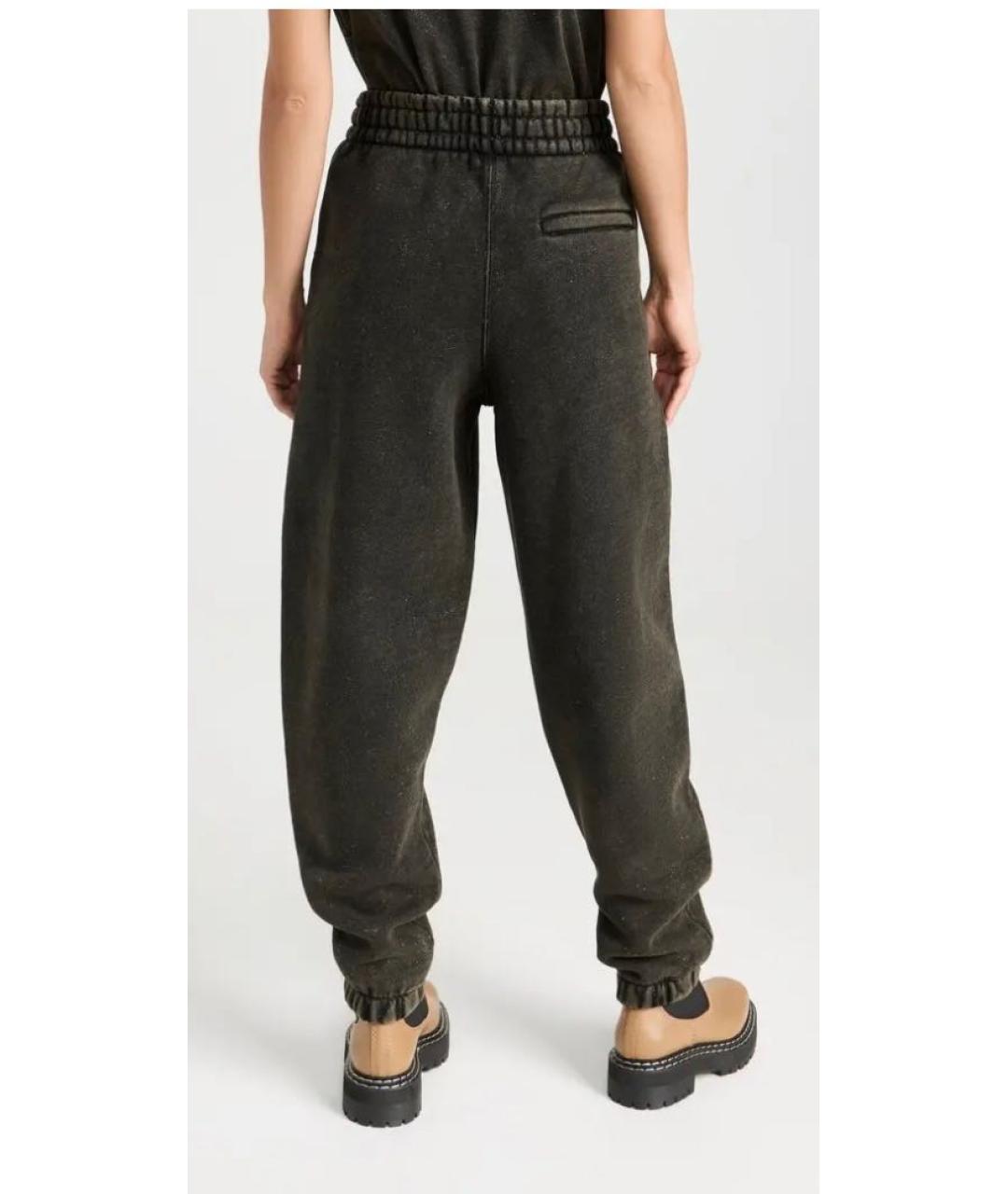 ALEXANDER WANG Хаки хлопковые прямые брюки, фото 8