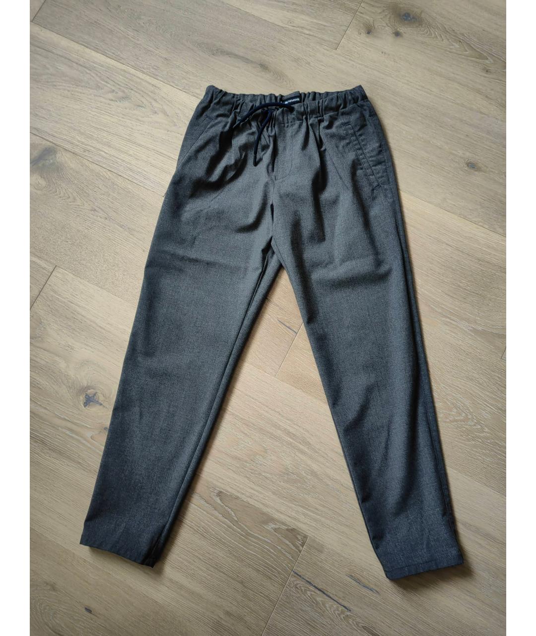 EMPORIO ARMANI Серые вискозные брюки и шорты, фото 5