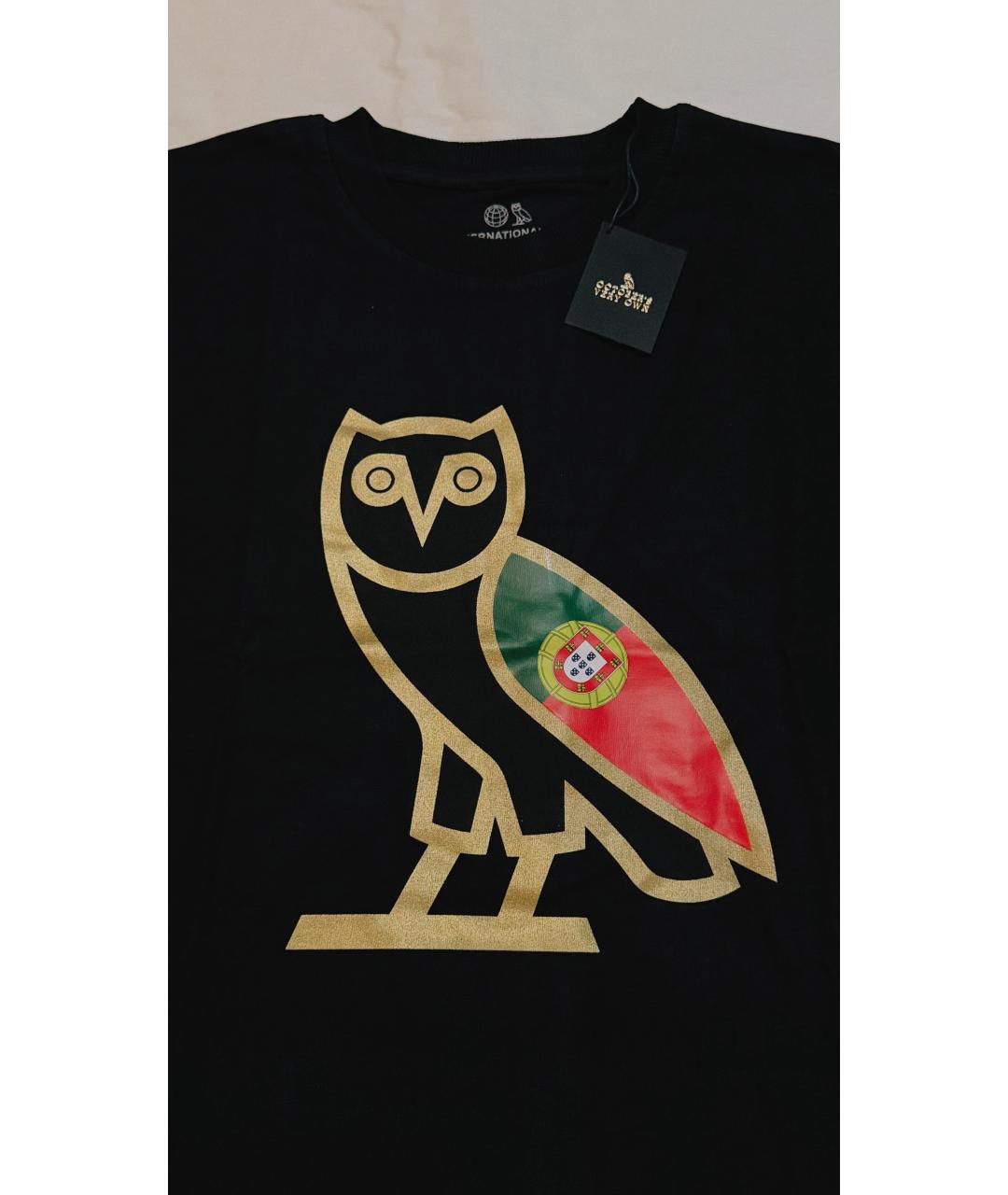 OVO by Drake Черная хлопковая футболка, фото 2