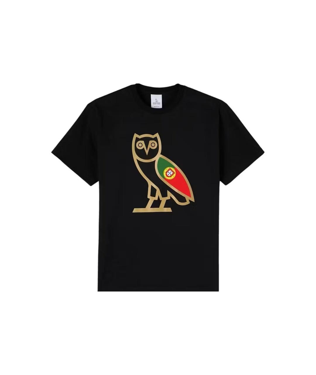 OVO by Drake Черная хлопковая футболка, фото 5