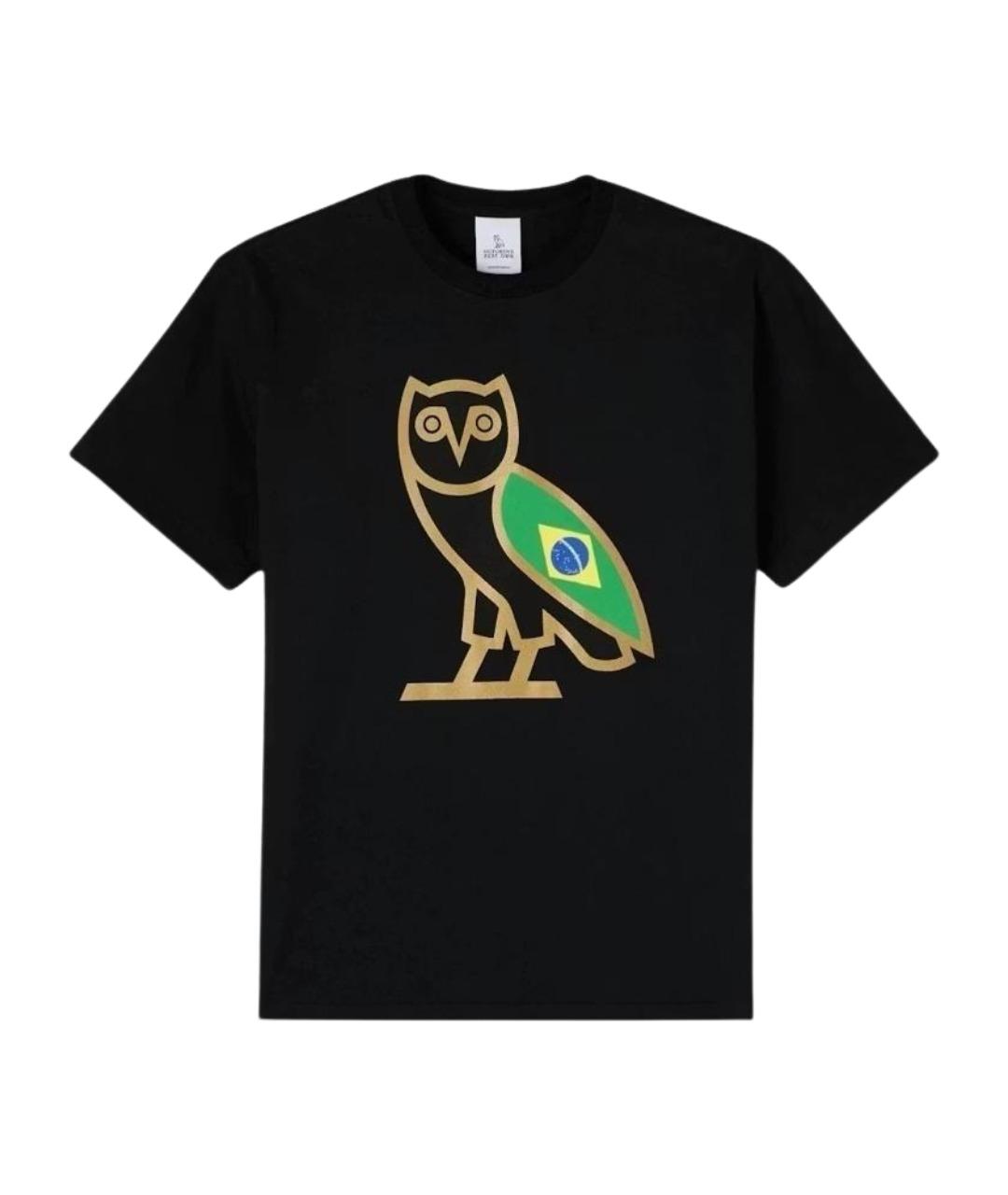 OVO by Drake Черная хлопковая футболка, фото 1