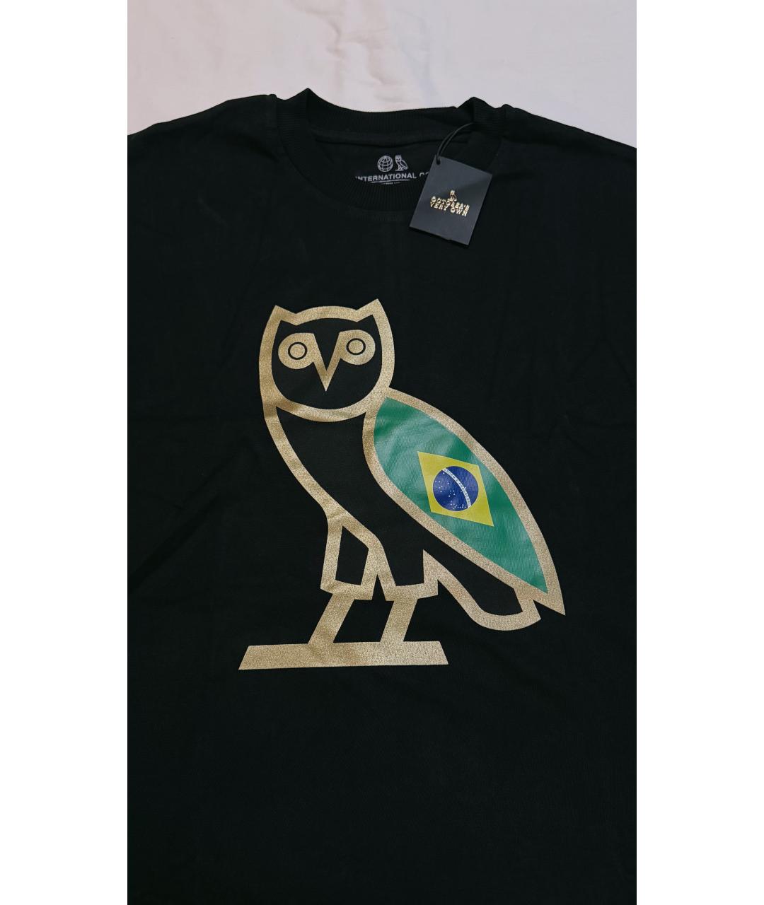 OVO by Drake Черная хлопковая футболка, фото 2