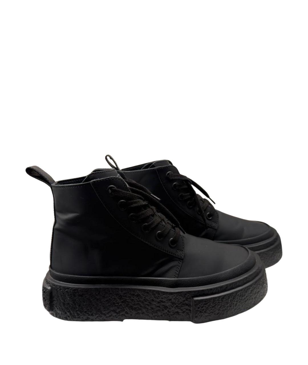 MM6 MAISON MARGIELA Темно-синие высокие кроссовки / кеды из искусственной кожи, фото 1