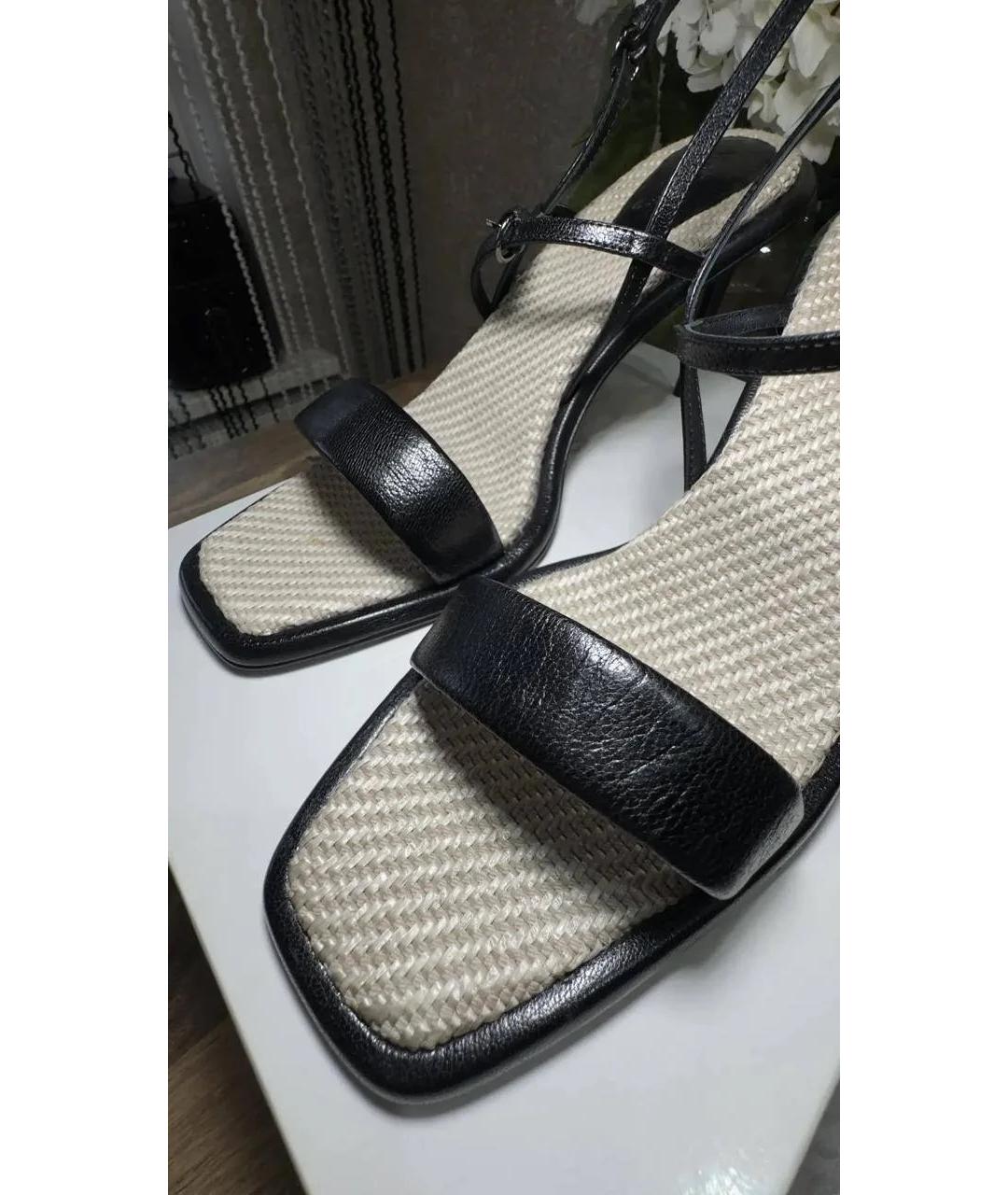 MAX MARA Черные босоножки, фото 2