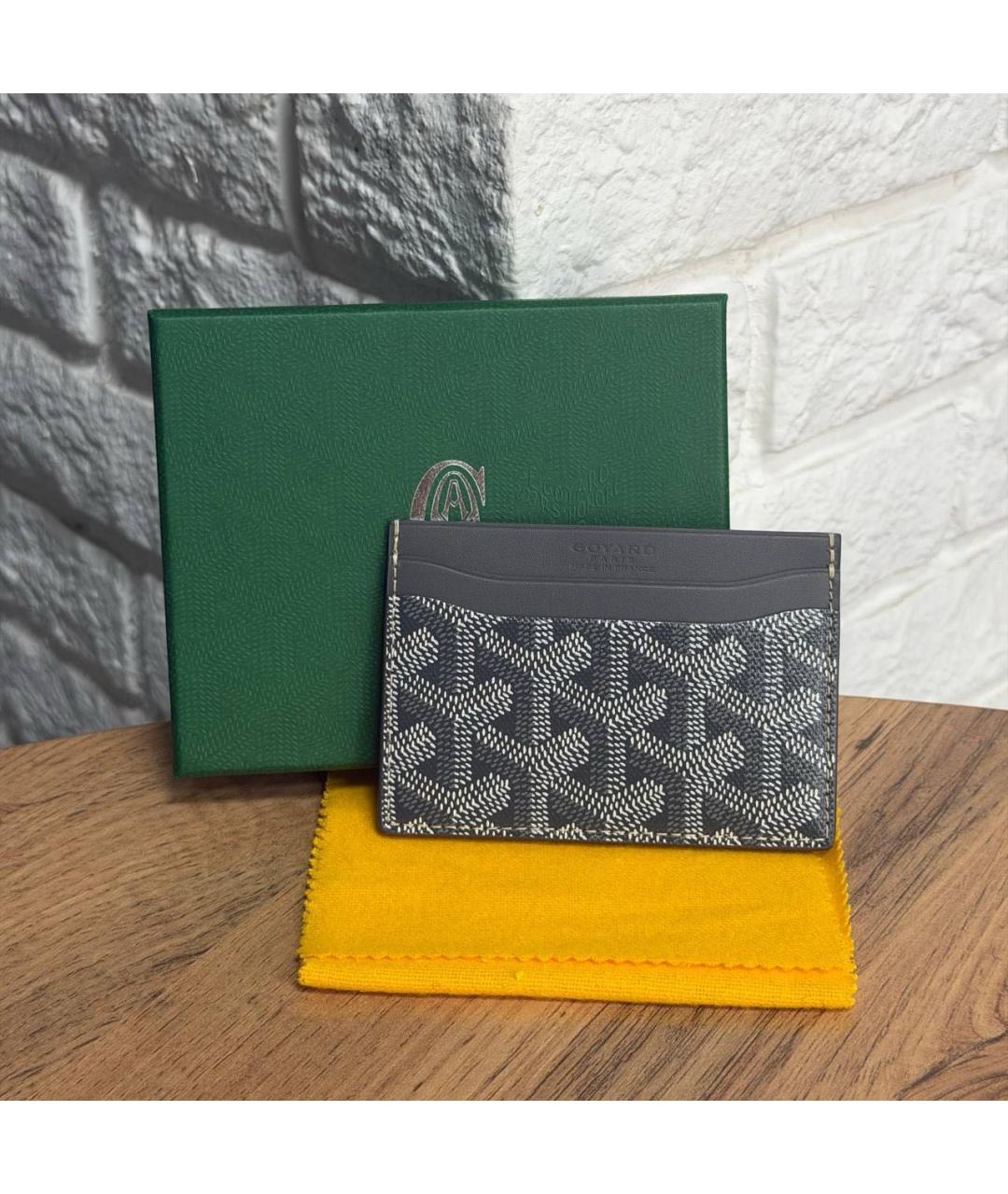 GOYARD Серый кожаный кардхолдер, фото 4