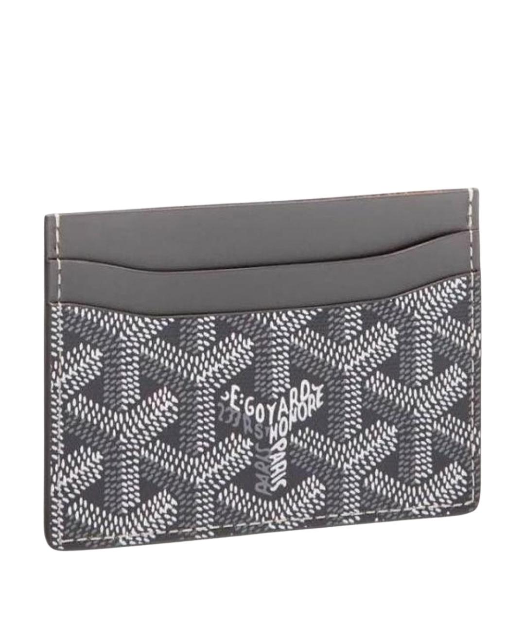 GOYARD Серый кожаный кардхолдер, фото 1