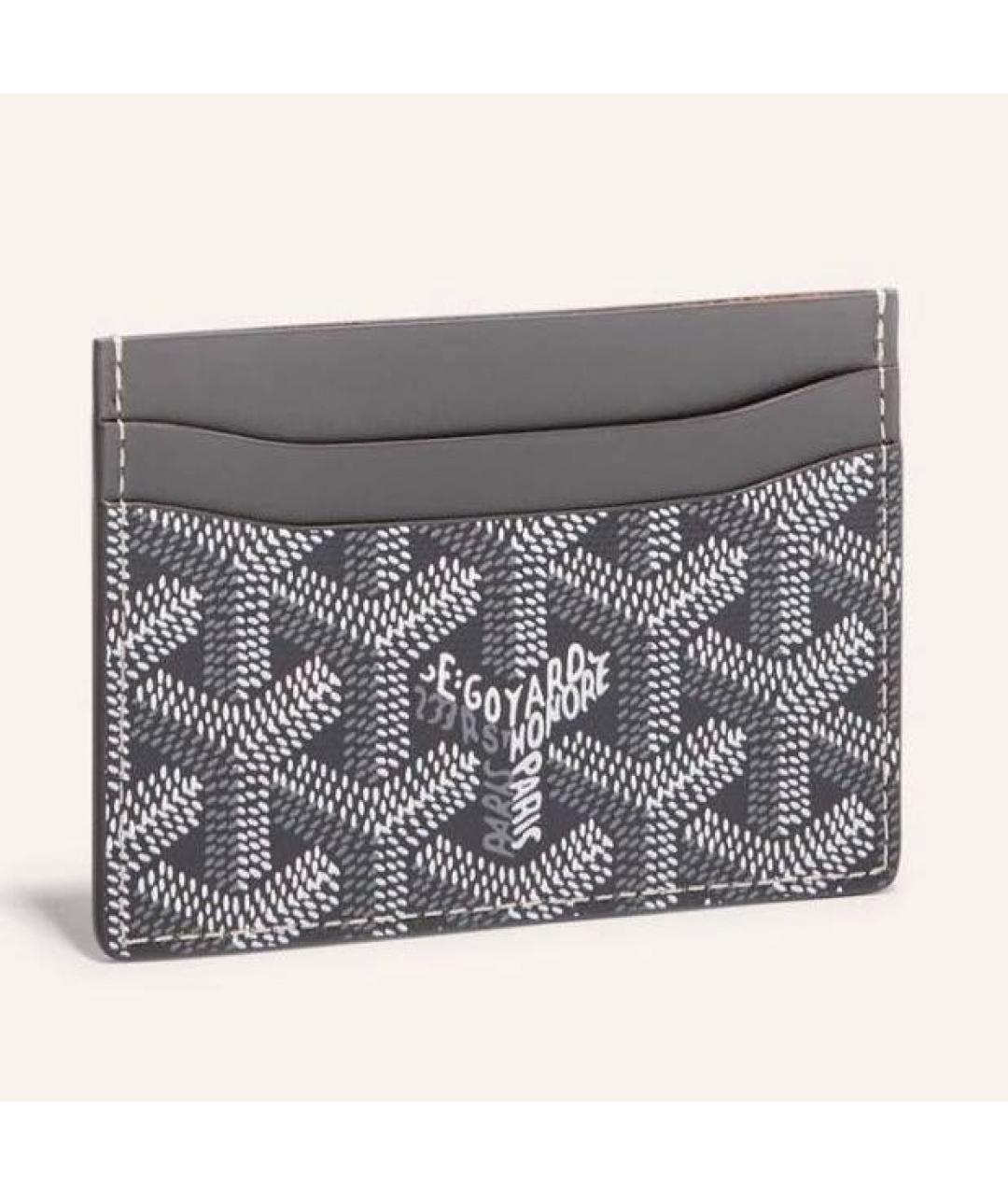 GOYARD Серый кожаный кардхолдер, фото 5