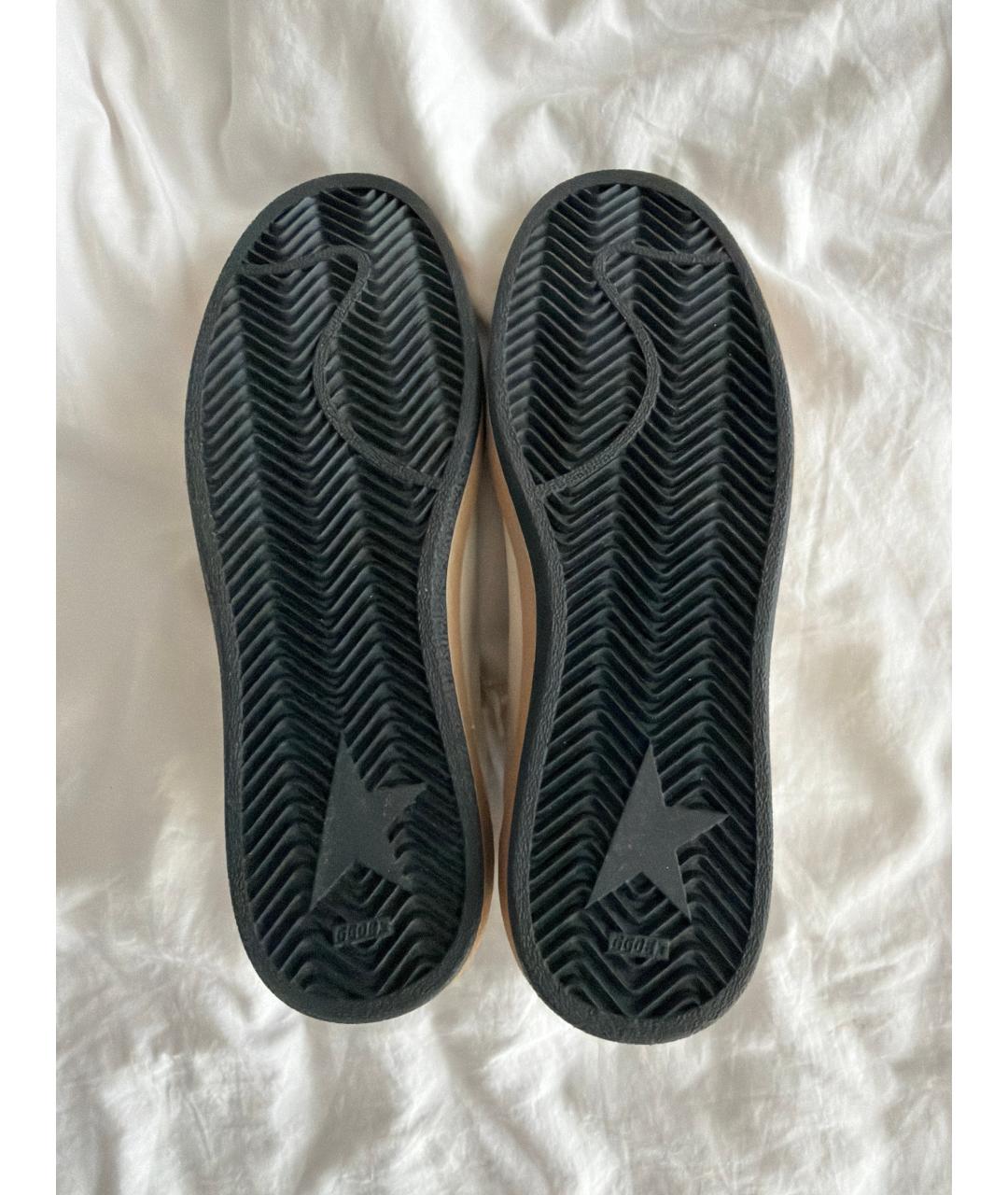 GOLDEN GOOSE Белые кожаные кроссовки, фото 5