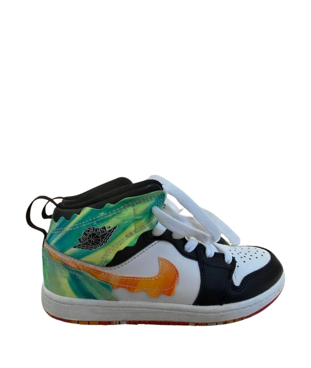 NIKE Мульти кожаные кеды, фото 1