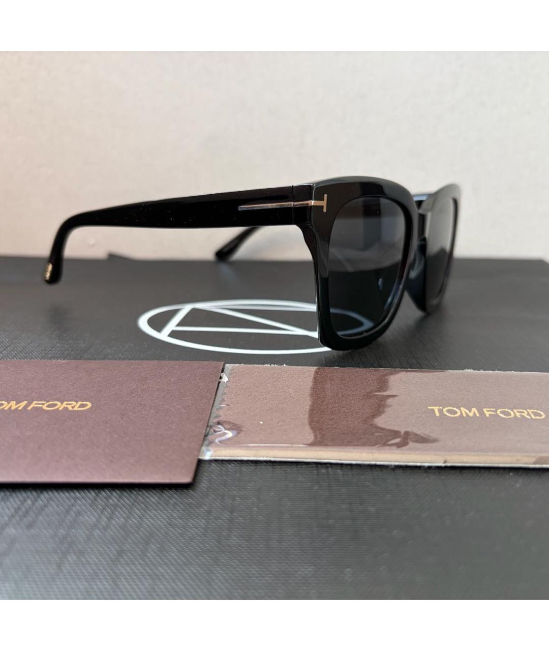 TOM FORD Черные пластиковые солнцезащитные очки, фото 2