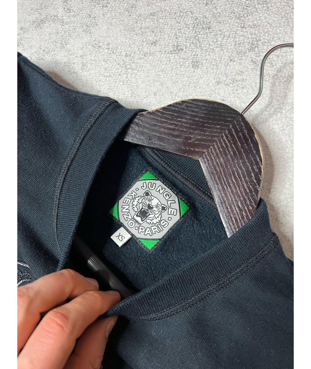 KENZO Черное хлопковое платье, фото 5