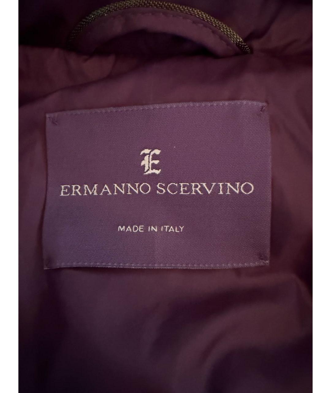 ERMANNO SCERVINO Фиолетовый нейлоновый пуховик, фото 3