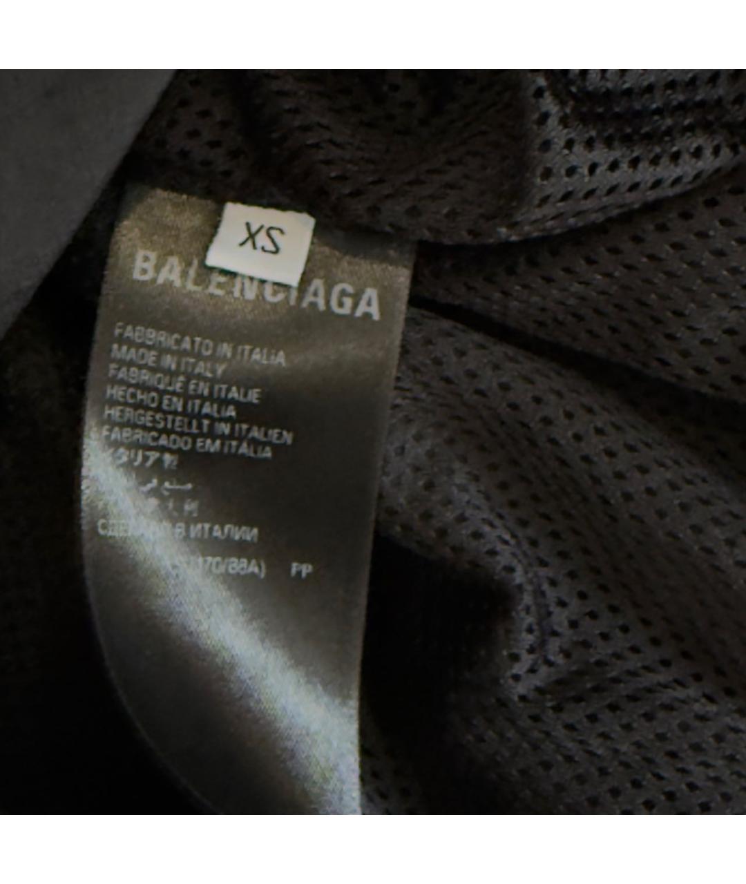 BALENCIAGA Черная полиэстеровая спортивная куртка, фото 8