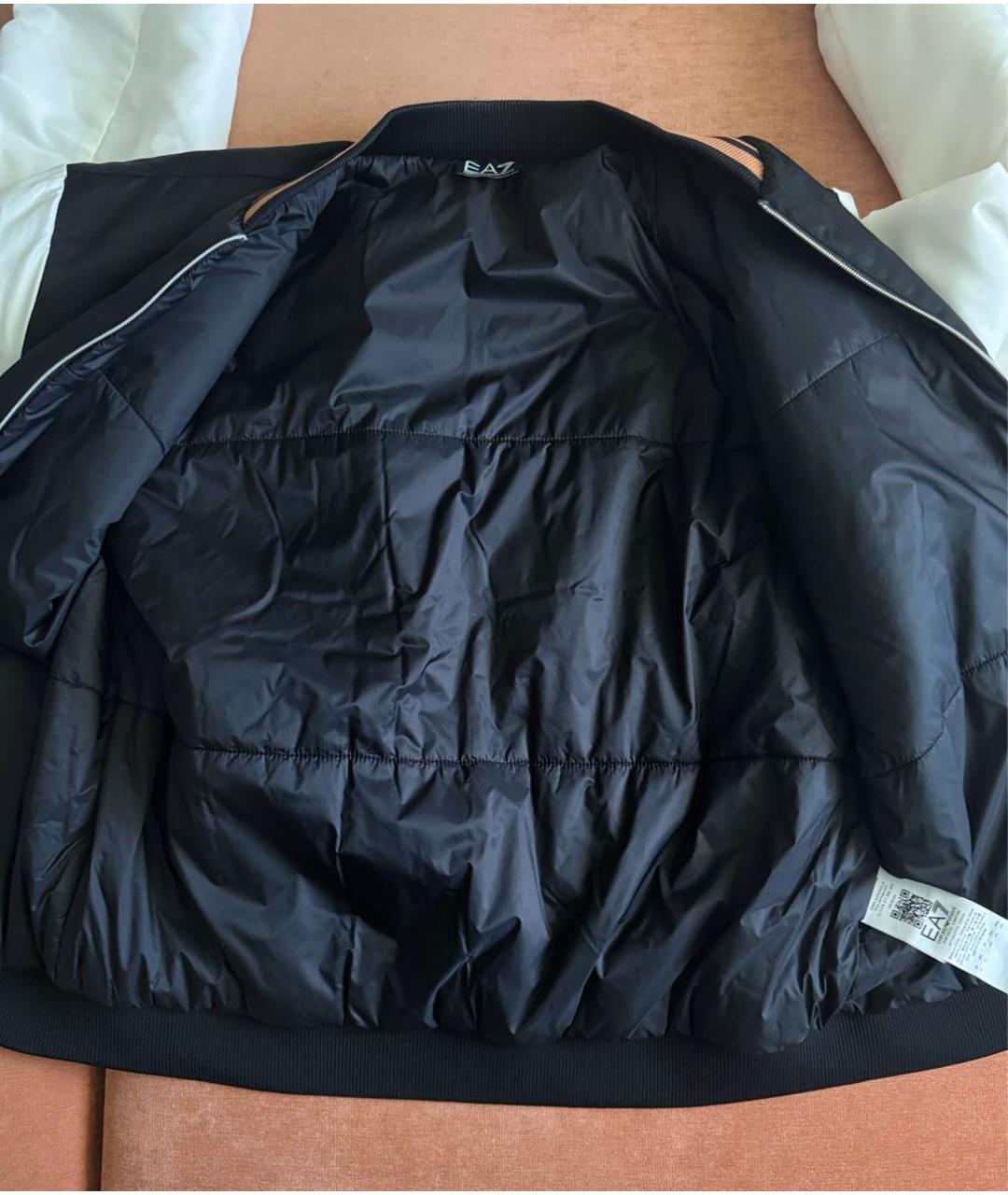 EMPORIO ARMANI Черная полиэстеровая куртка, фото 7