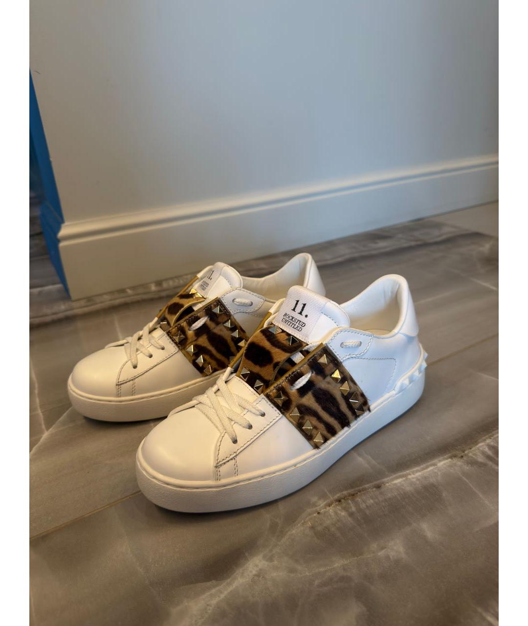 VALENTINO Белые кожаные кеды, фото 6