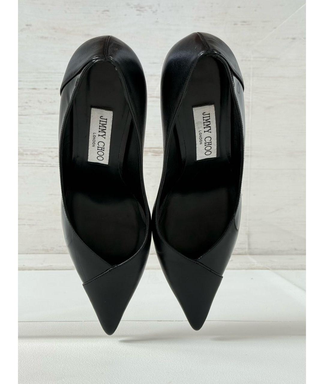 JIMMY CHOO Черные кожаные туфли, фото 3