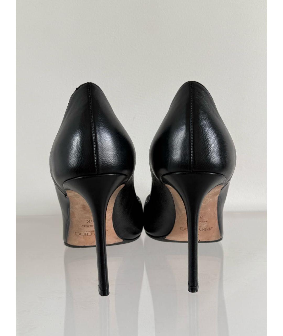 JIMMY CHOO Черные кожаные туфли, фото 4