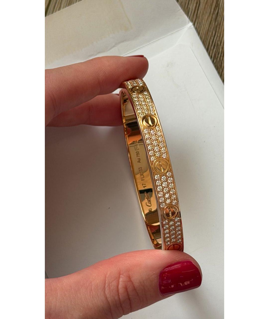 CARTIER Золотой браслет из розового золота, фото 4