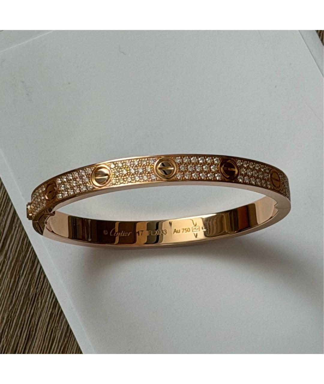 CARTIER Золотой браслет из розового золота, фото 6