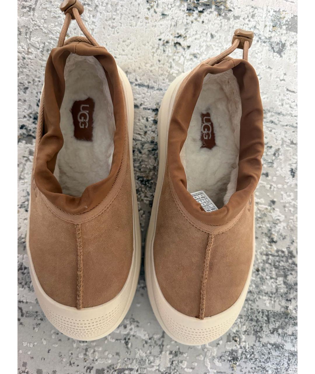 UGG Коричневые замшевые ботинки, фото 3