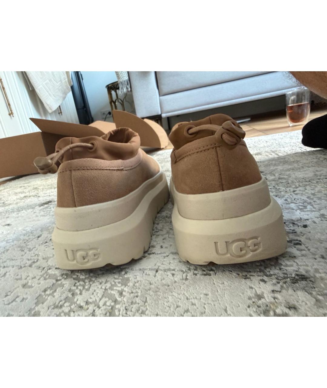 UGG Коричневые замшевые ботинки, фото 4
