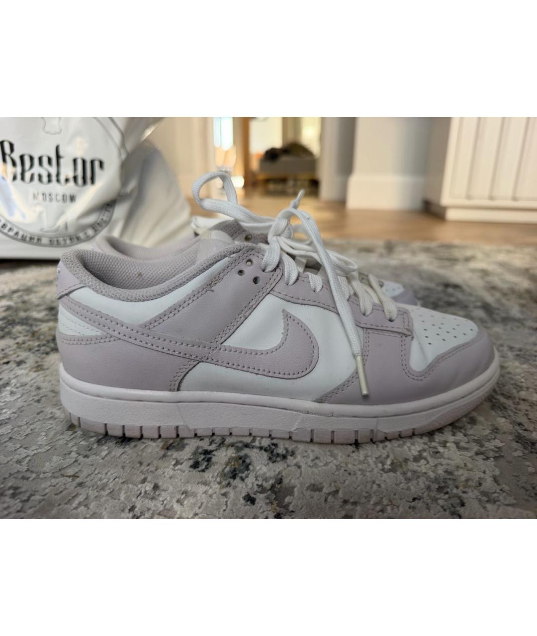 NIKE Белые кожаные кеды, фото 5