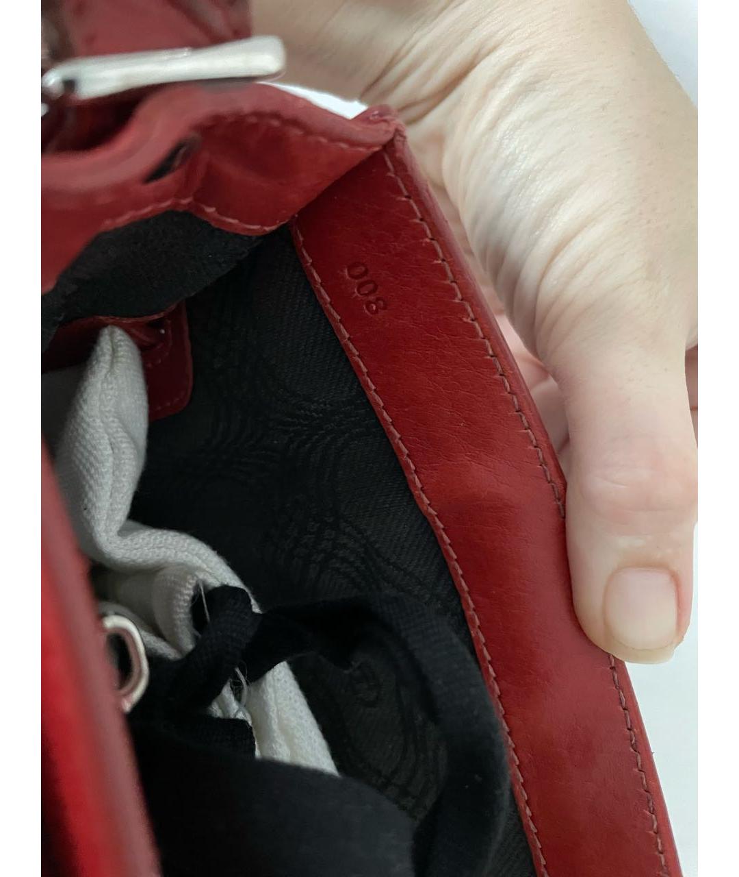 PROENZA SCHOULER Бордовая кожаная сумка через плечо, фото 6