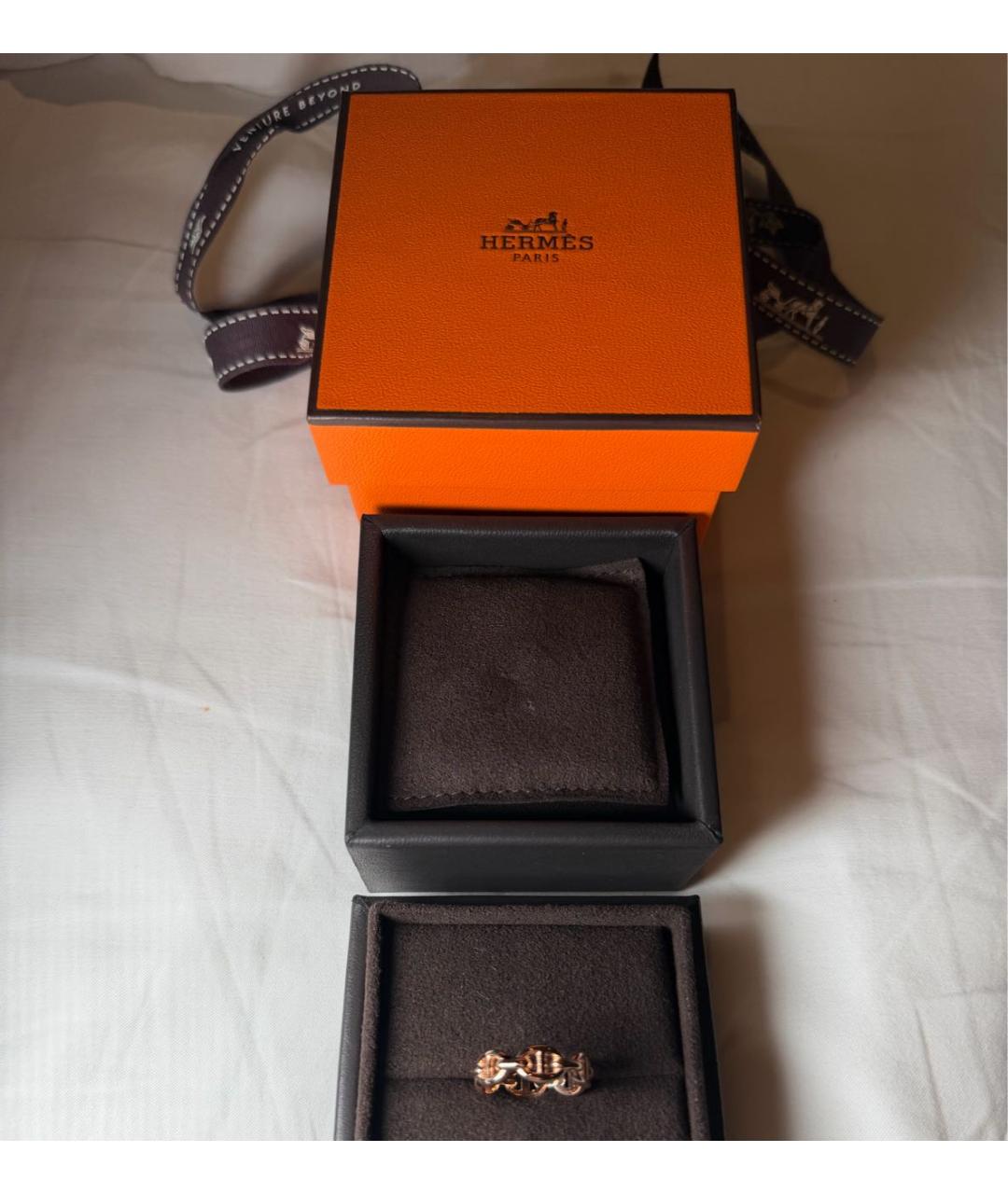 HERMES Розовое кольцо из розового золота, фото 4