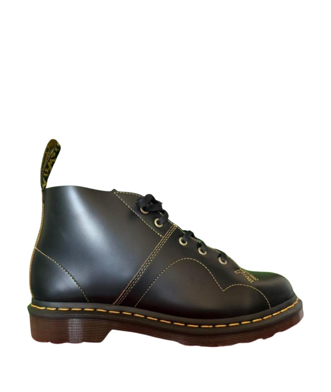 DR. MARTENS Черные кожаные низкие ботинки, фото 1