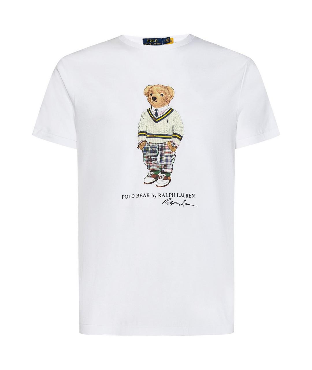 POLO RALPH LAUREN Белая хлопковая футболка, фото 1