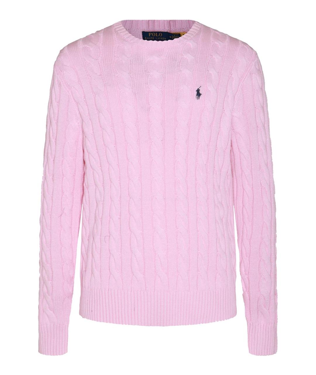 POLO RALPH LAUREN Розовый хлопковый джемпер / свитер, фото 1