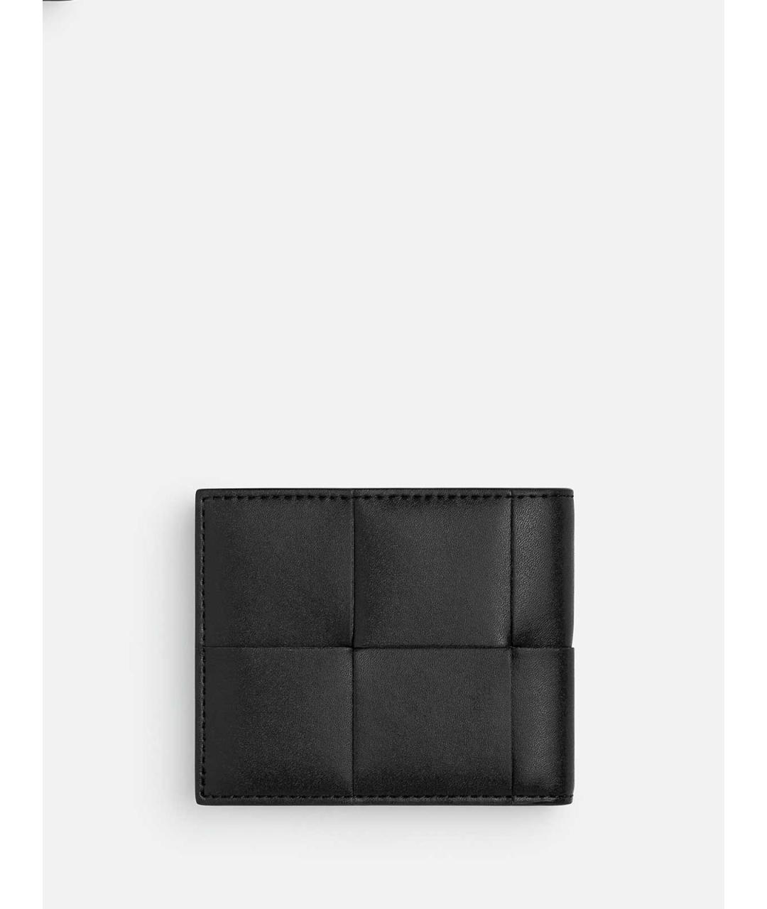 BOTTEGA VENETA Черный кожаный кошелек, фото 3