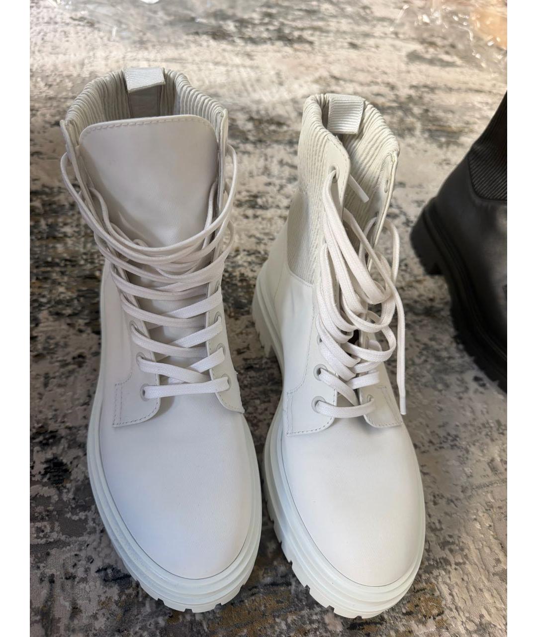 GIANVITO ROSSI Белые текстильные ботинки, фото 2