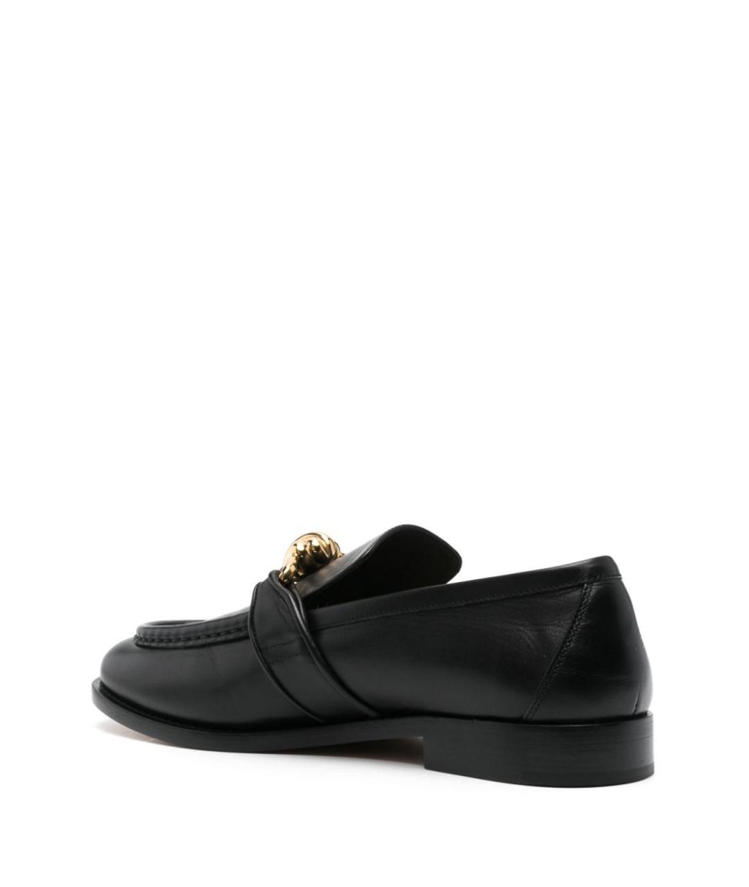 BOTTEGA VENETA Черные кожаные лоферы, фото 3