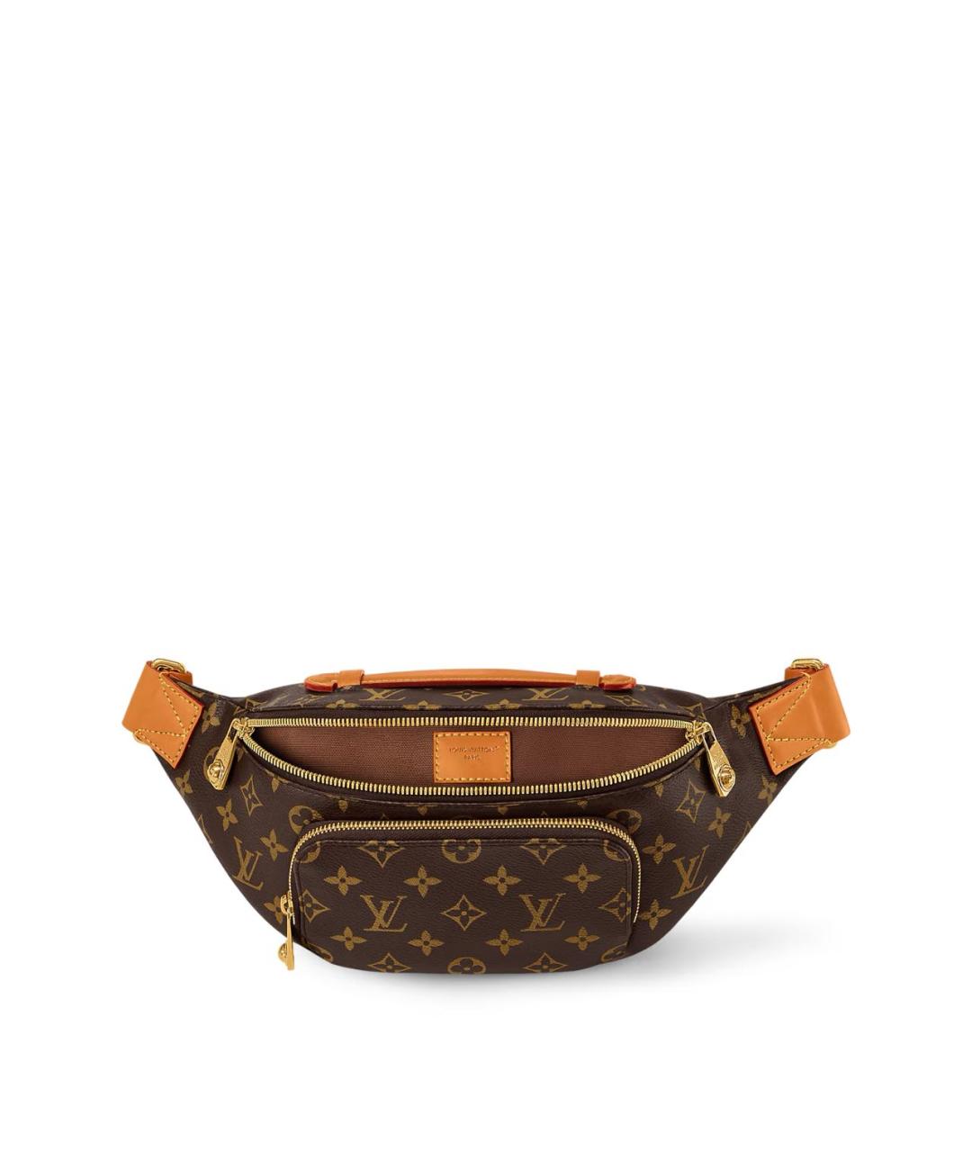 LOUIS VUITTON Коричневая поясная сумка из канвы, фото 2