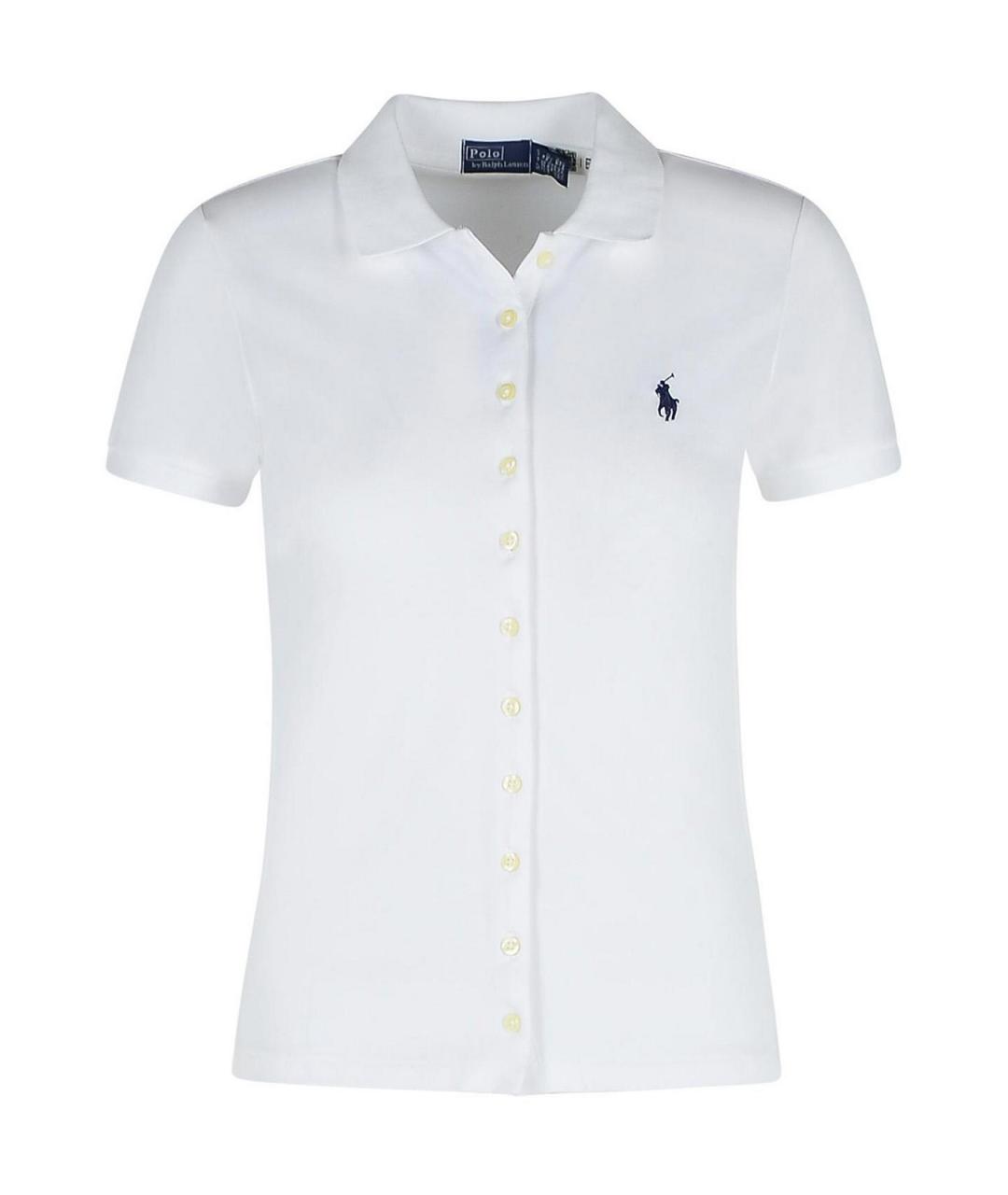 POLO RALPH LAUREN Белая хлопковая футболка, фото 1