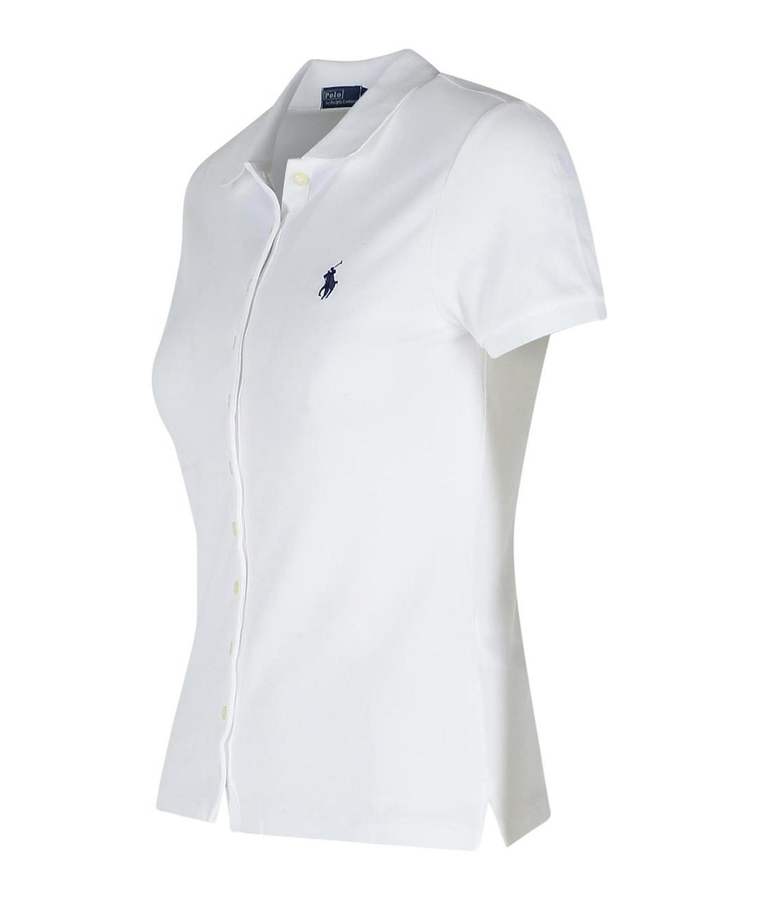 POLO RALPH LAUREN Белая хлопковая футболка, фото 3