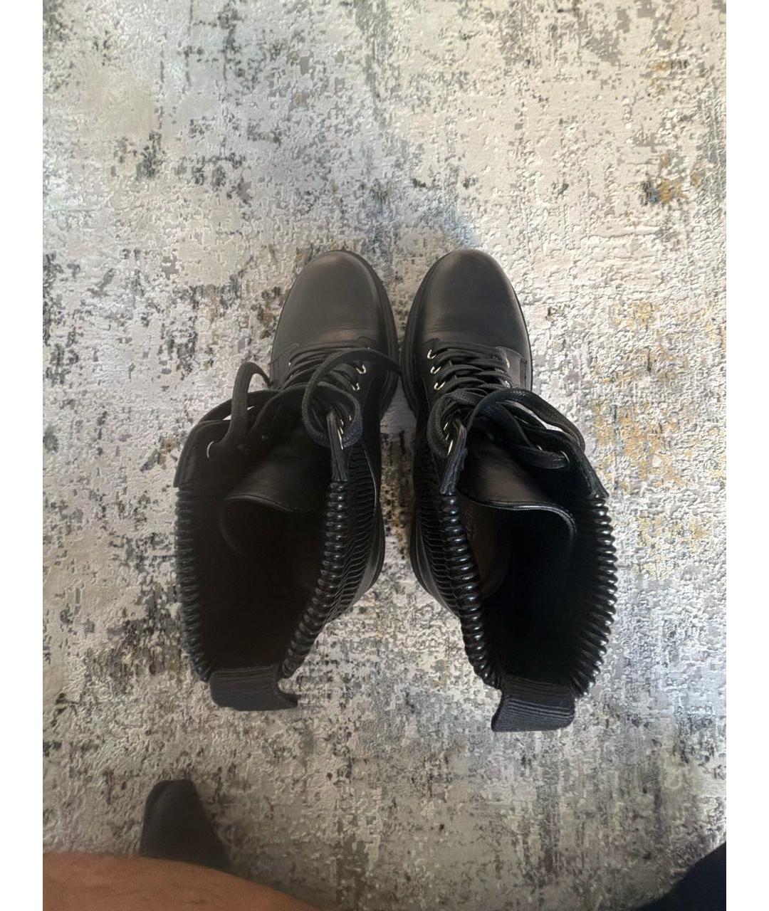 GIANVITO ROSSI Черные кожаные ботинки, фото 3