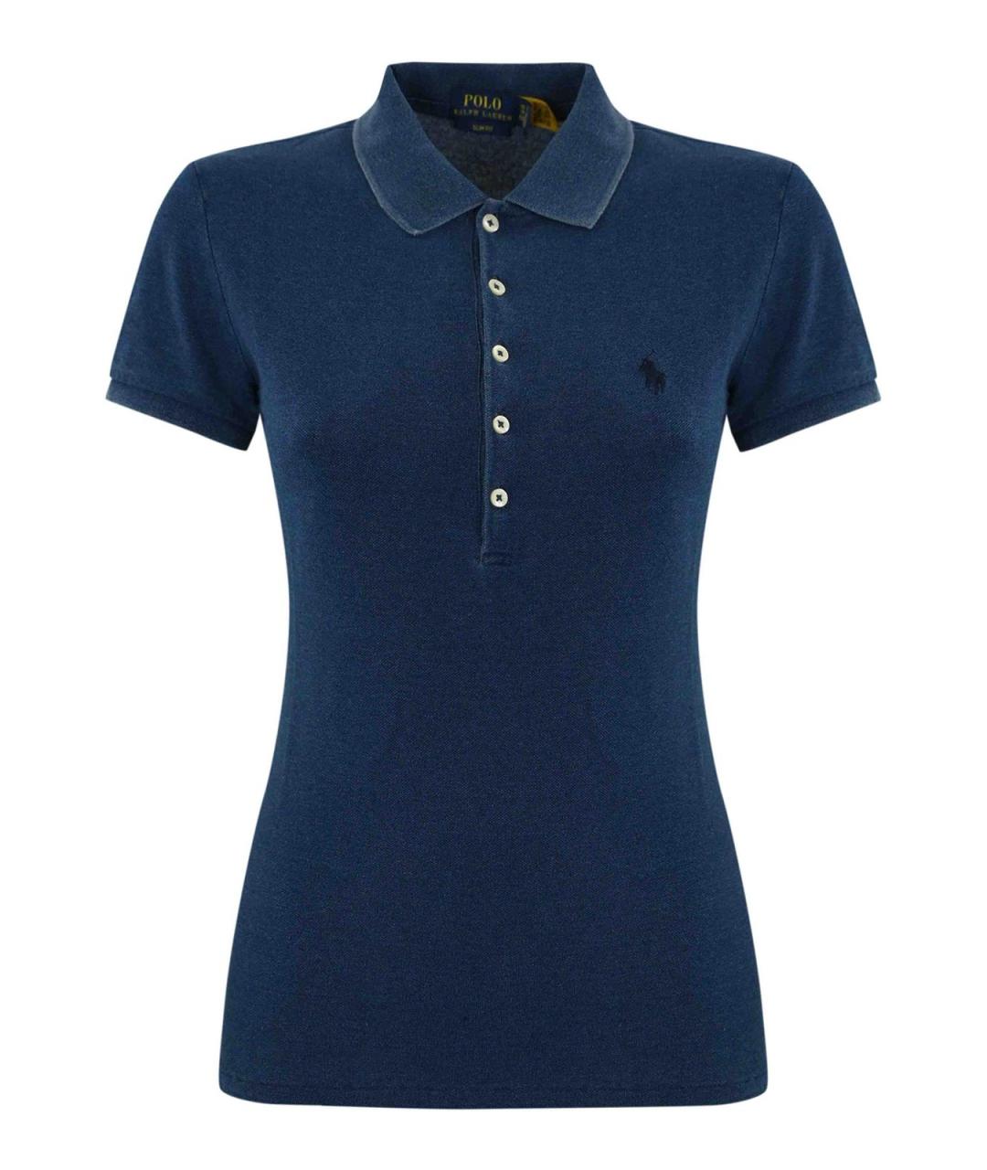 POLO RALPH LAUREN Синяя хлопковая футболка, фото 1
