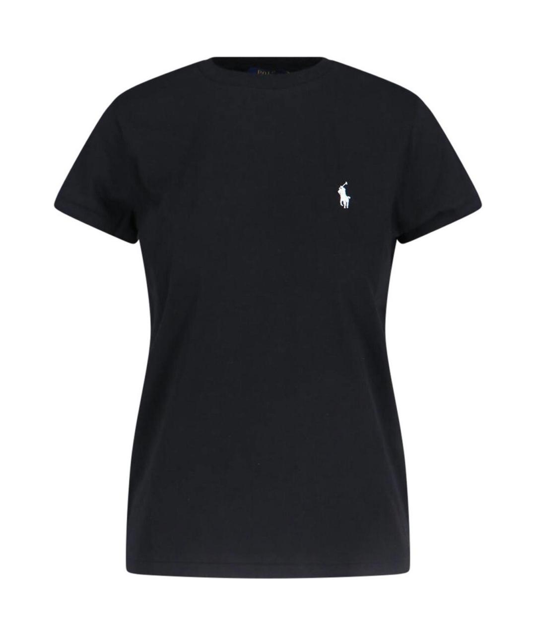 POLO RALPH LAUREN Черная хлопковая футболка, фото 1